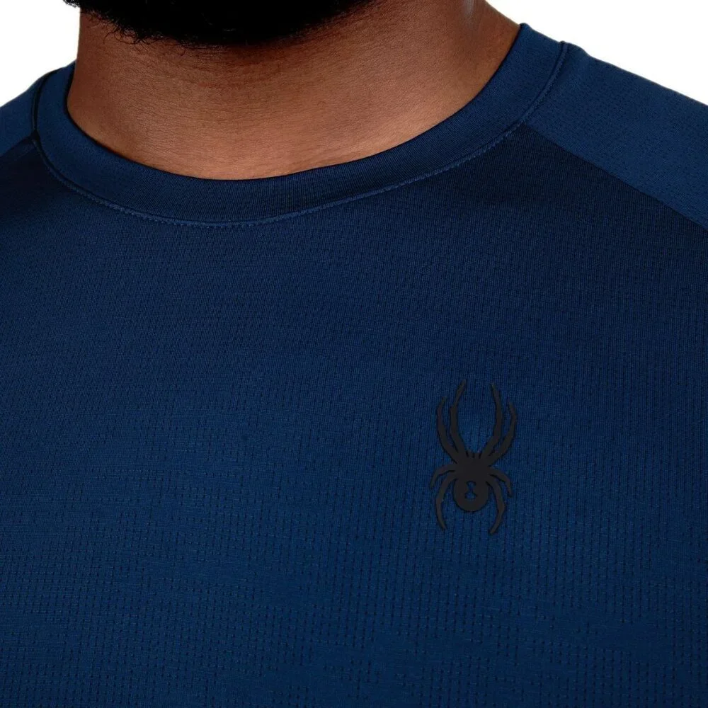 Spyder Active Men's Tee XXL Blue Ventilated Fabric Lightweight